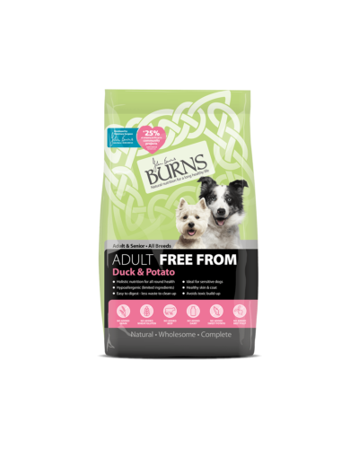 Burns free from duck and potato